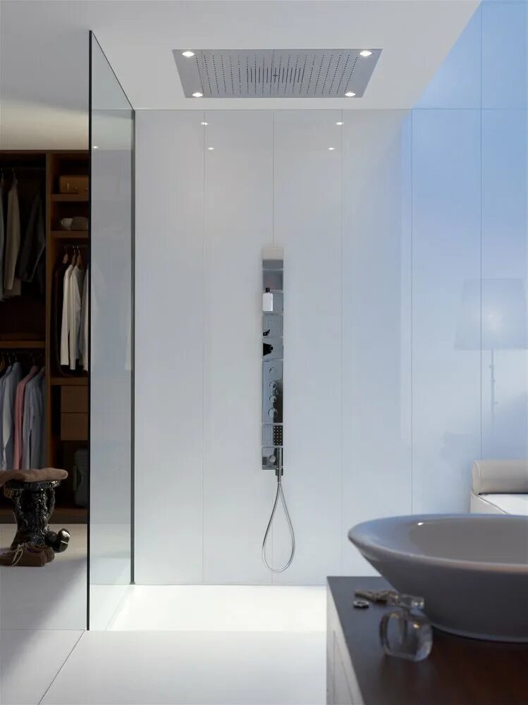 Душевые кабинки скрытая. Душевой гарнитур Hansgrohe Axor SHOWERCOLLECTION 10651000.