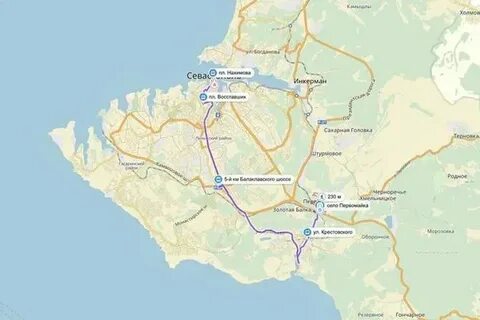Карта севастополя проложить маршрут