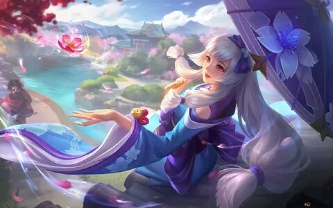 Kagura' Onmyouji Skin Mobile Legends: Bang Bang (MLBB) 4K wallpaper download