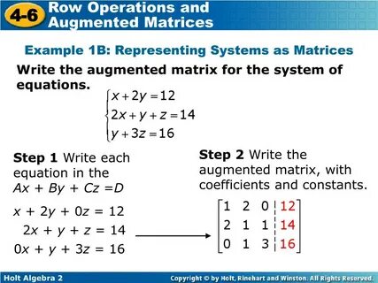 Matrix rows