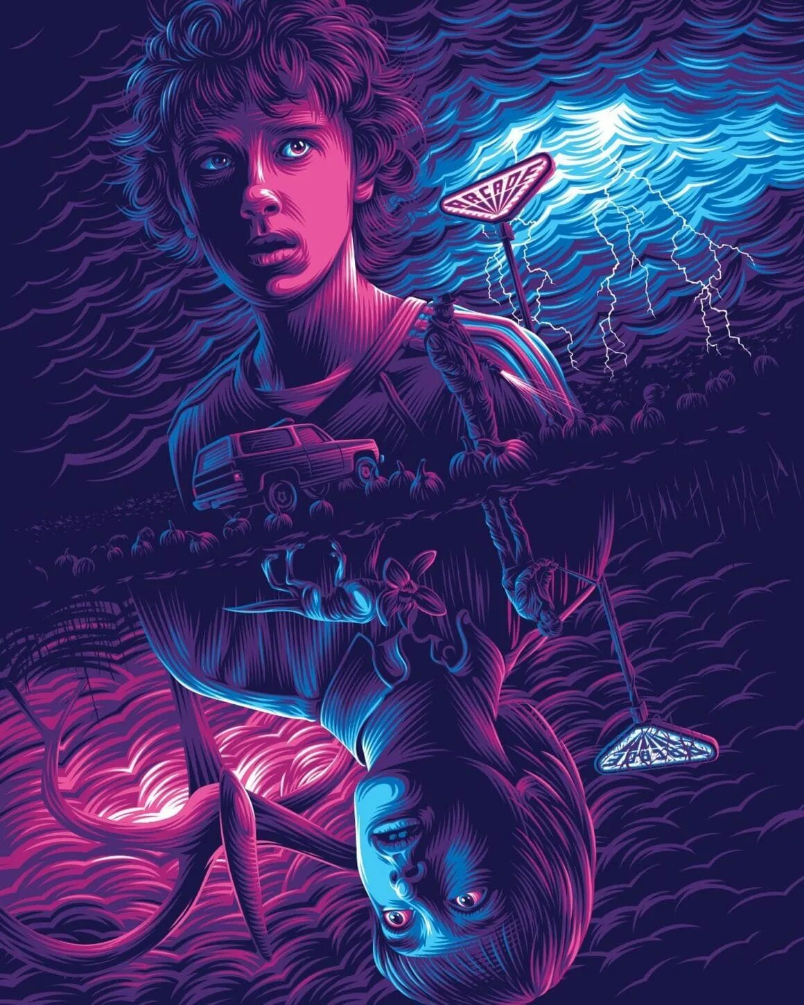 Странгер Тингс. Stranger things арт. Макс ОСД арт. Постер stranger things Art.