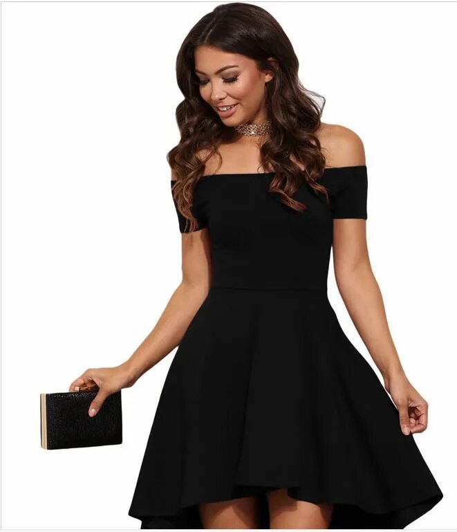 SK Sexy Women Off Shoulder Short Sleeve Mesh Vintage Gown Evening Party Dress ку