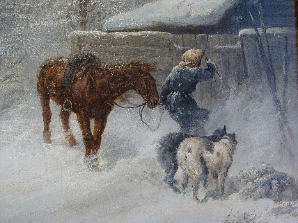 Ямщик ходил кругом от нечего