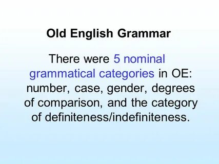 Mine old english