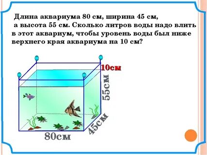 Как высчитать литры по размерам бака