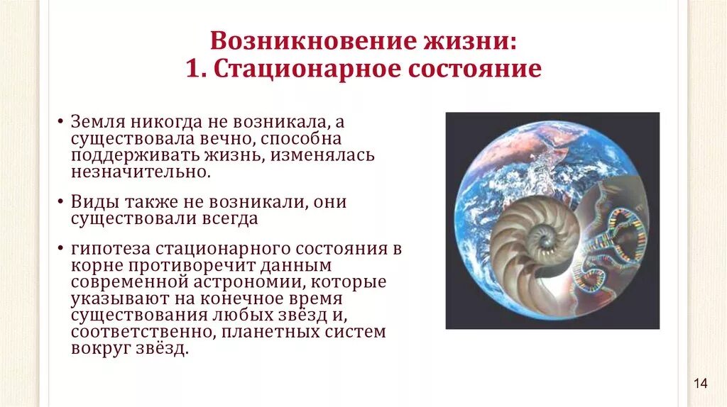 Развитие жизни сегодня. Стационарное состояние гипотеза происхождения жизни. Гипотеза возникновения жизни стационарного состояния. Гипотеза стационарного состояния биология 9 класс. Представление о возникновении жизни стационарного состояния.