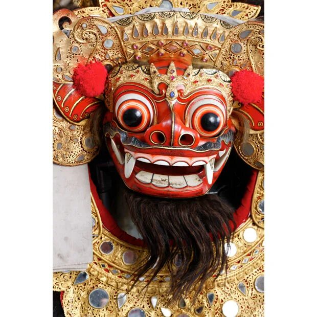 Баронг Бали. Демоны Бали. Балийская маска демона. Божества Бали.