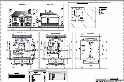 Чертежи дома dwg
