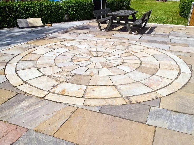 Natural stone flooring