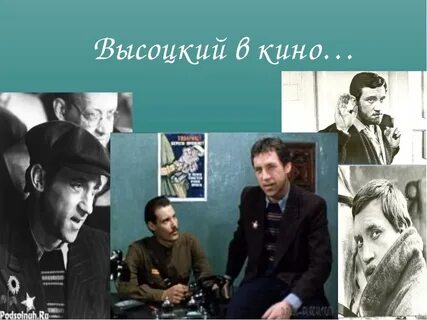 Фильмография высоцкого