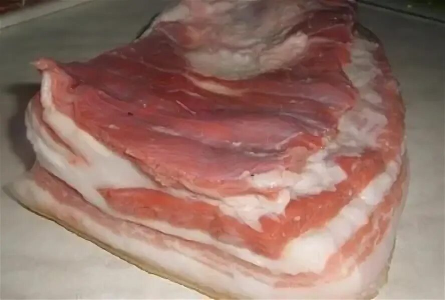 Как вкусно засолить мясную прослойку