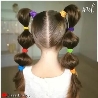 Прическа из хвостиков