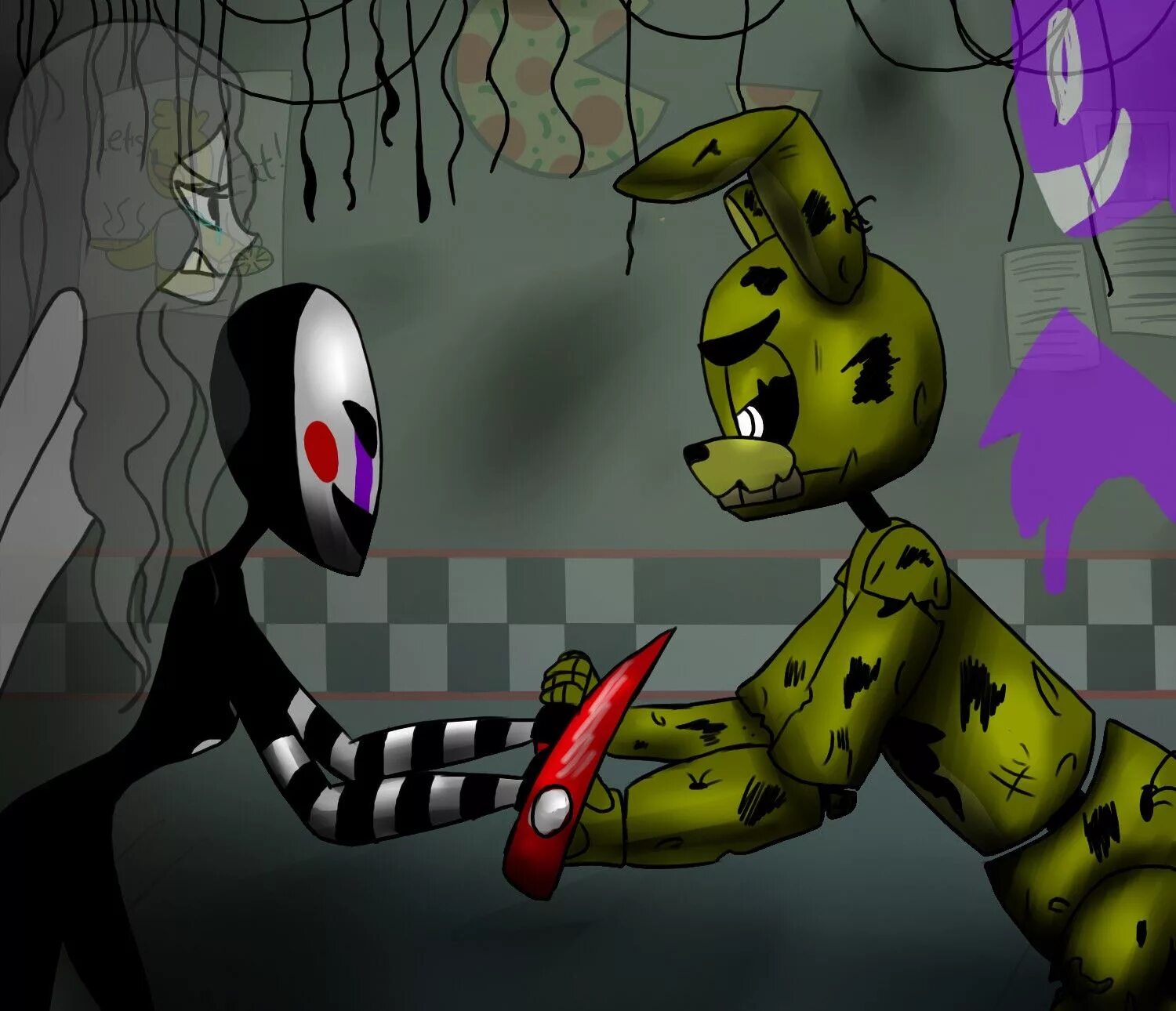 Springtrap x puppet