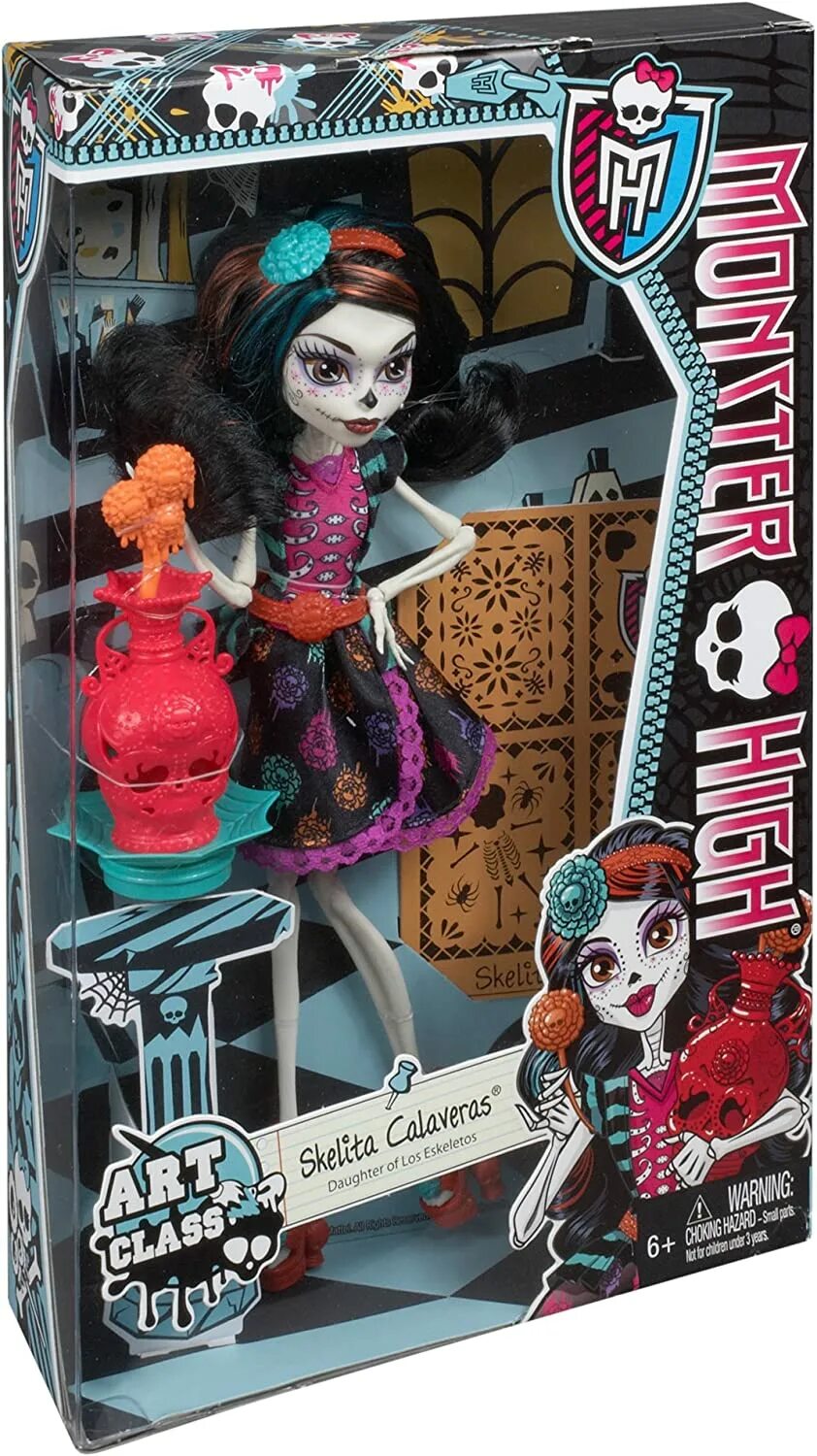 Новые монстр хай скелет. Монстер Хай Скелита. Monster High Скелита. Скелита Калаверас кукла. Скелита Калаверас Базовая.