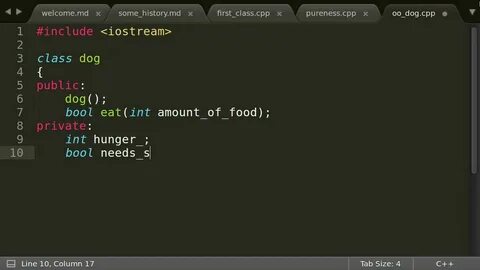 Cpp class