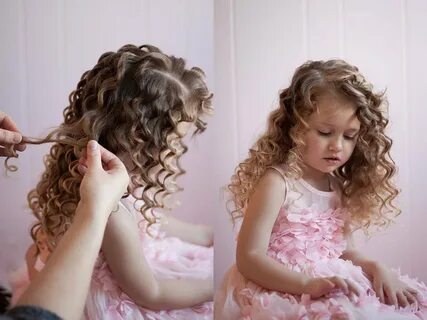 Прическа на новый год девочке кудри