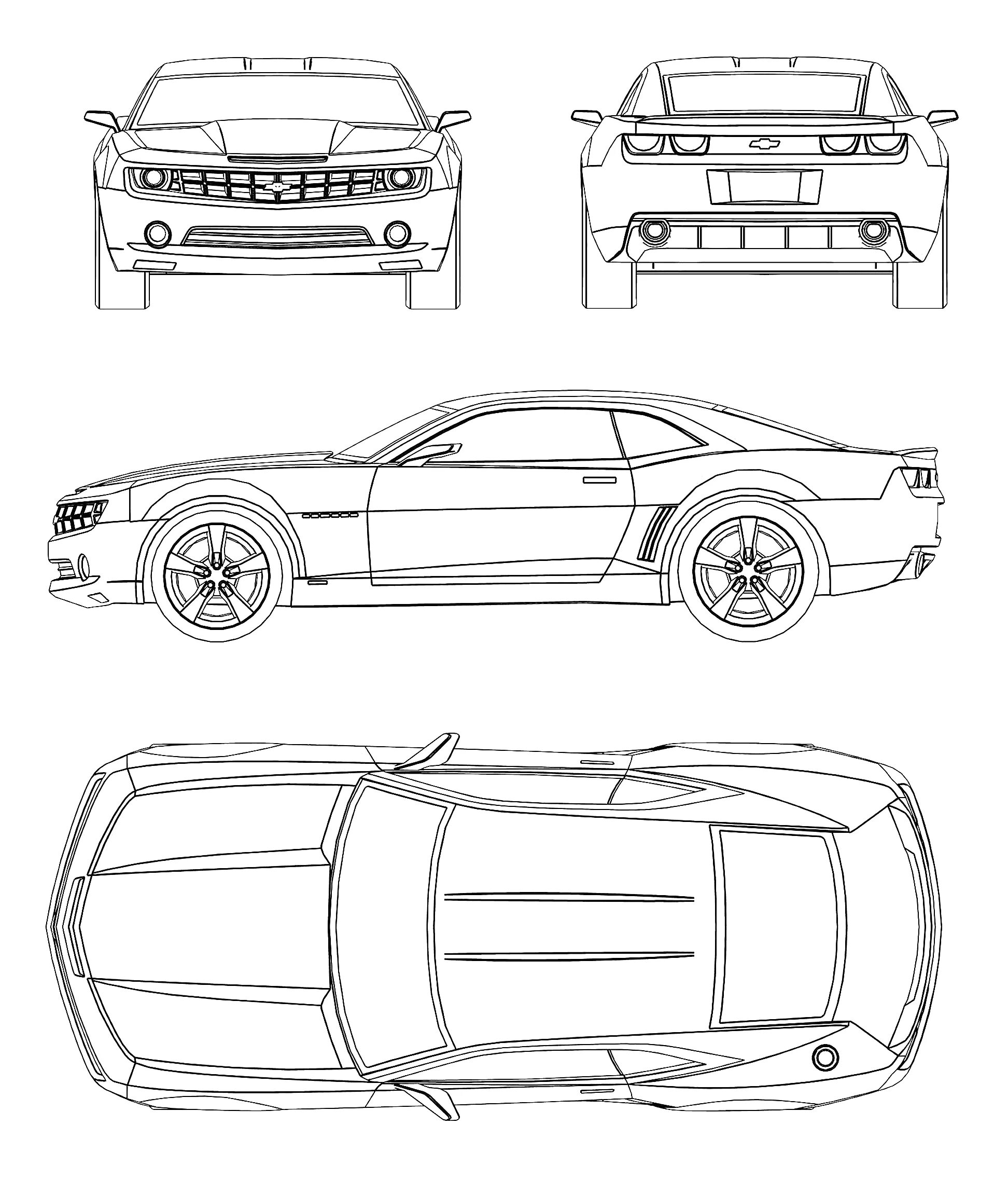 Референс машины. Chevrolet Camaro 2010 Blueprint. Форд Мустанг 2005 чертежи. Шевроле Камаро чертеж. Шевроле Камаро Blueprint.