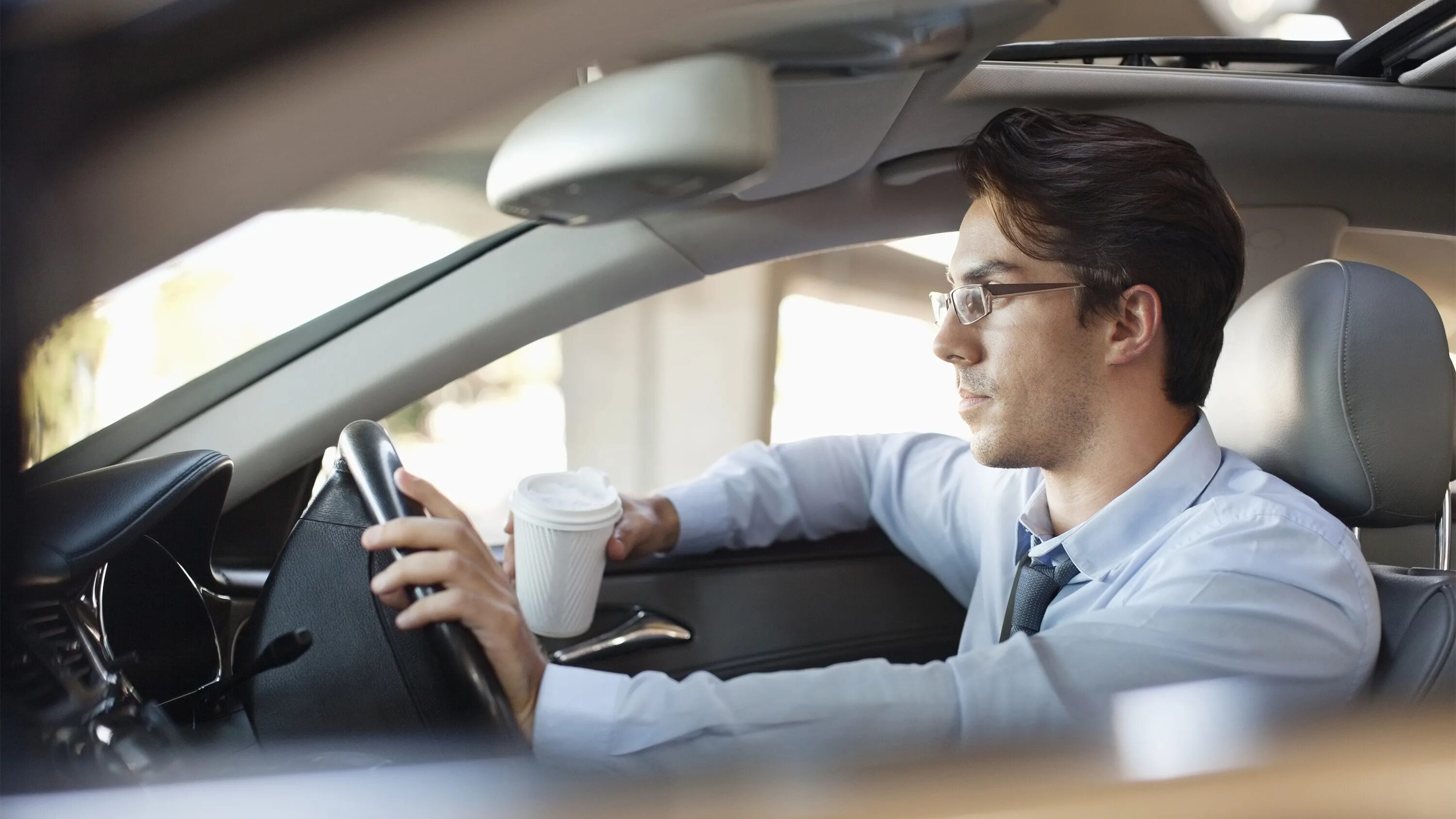 When he was driving
