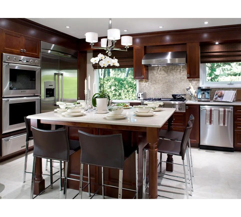 25 Kitchen With 2 Islands Layouts Kitchen layout, Beautiful white kitchens, Kitc