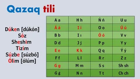 Казахские согласные