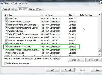 Ошибка источник wmi