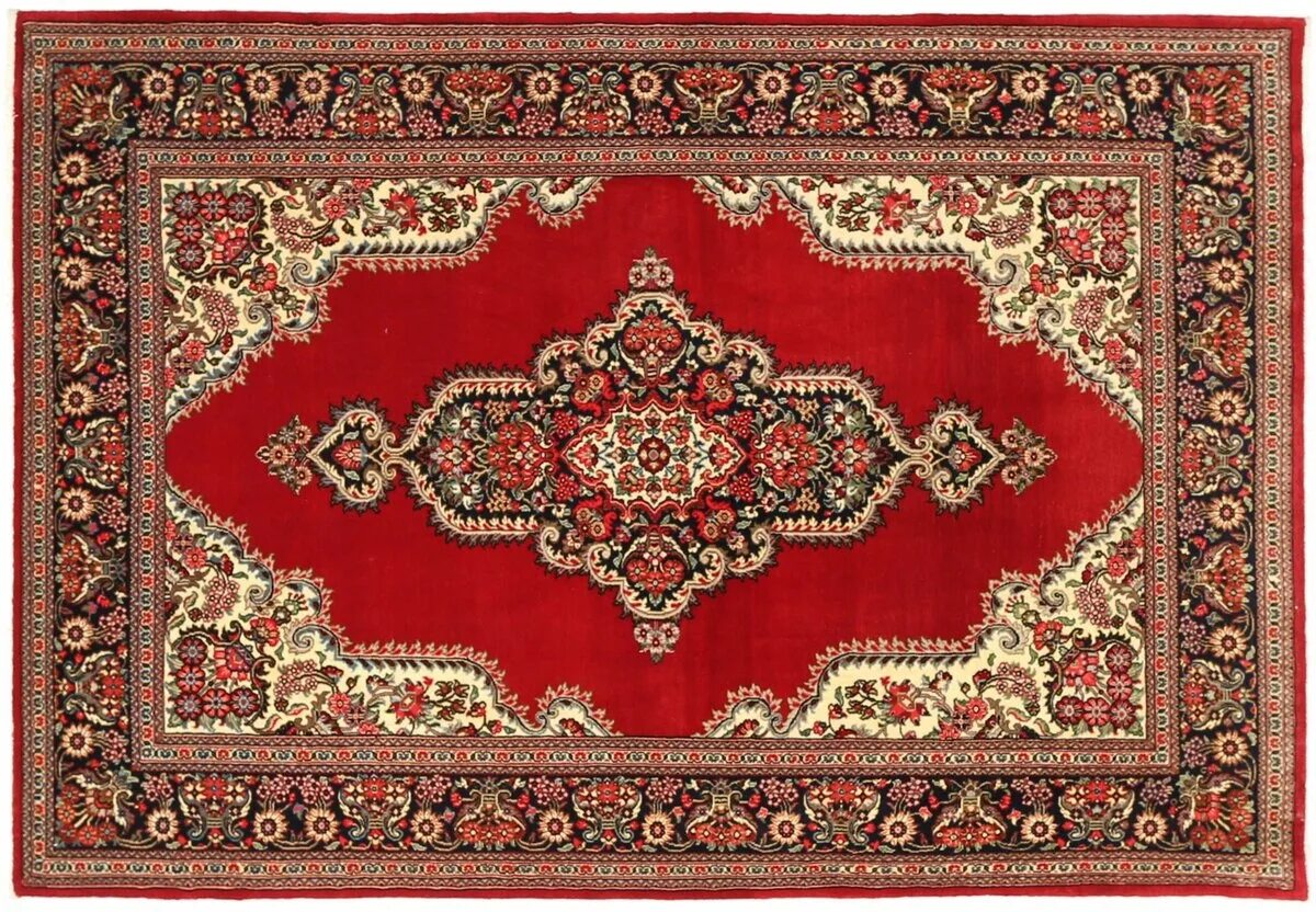 Кавер красный. Ковер super Tabriz 1200-g124-ne (Иран). Советский ковер. Старый ковер. Ковер на стене.