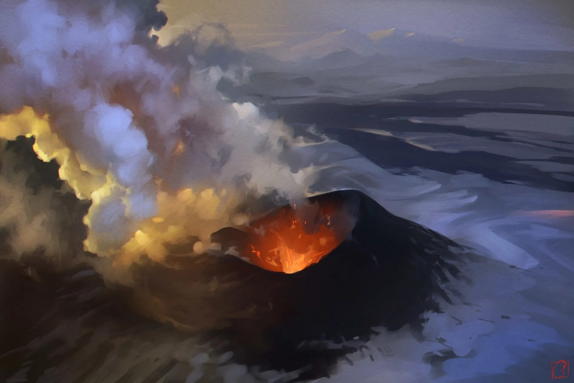 Вулкан дао гель-бальзам. Вулкан картина. Масло вулкан. Вулканы на картинах великих художников. Масло вулкан.
