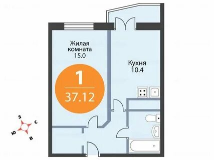 Квартиры 1 комнатная мурино