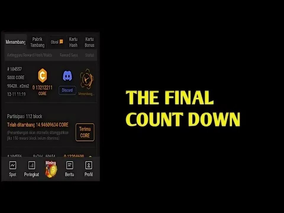 Final counting. Final counting