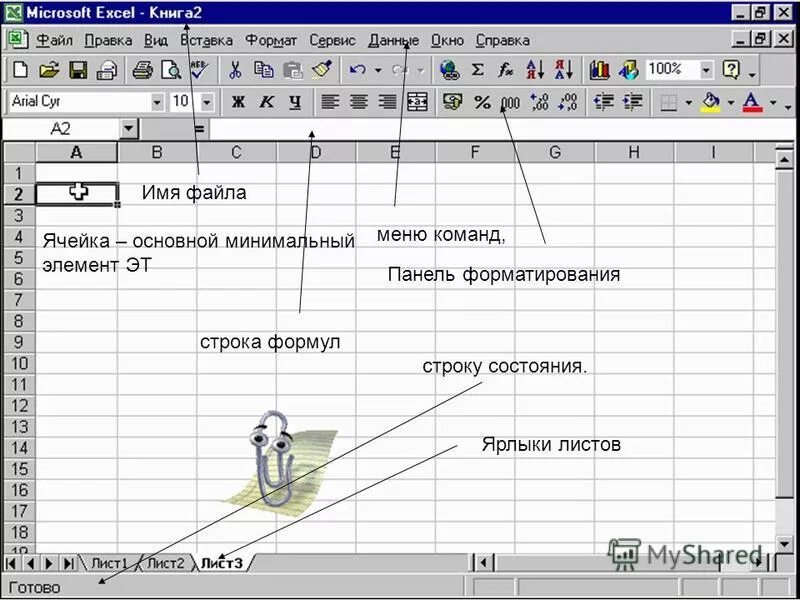 Основные программы в excel