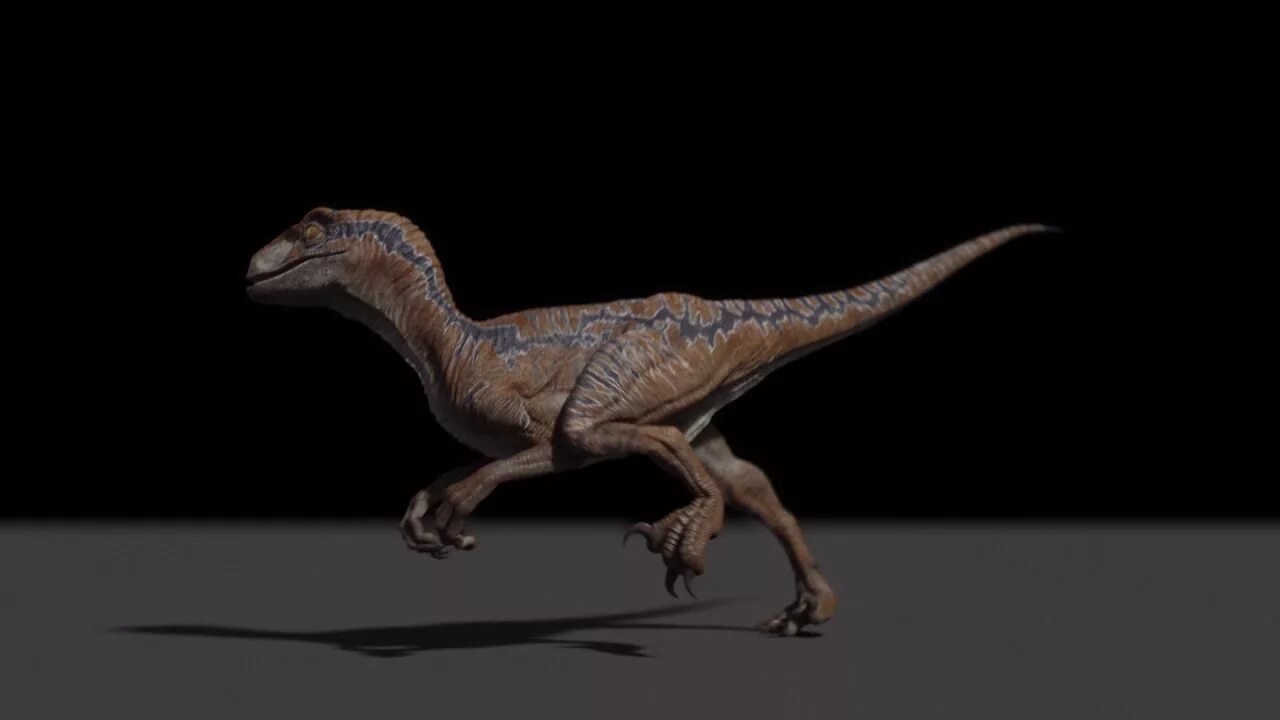 Running dinosaur