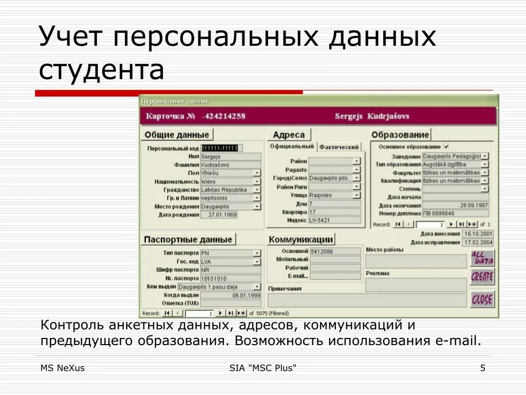 Учет индивидуальных данных. Учет персональных данных. Карточка персональных данных. Персональные данные даты рождения. Поезда игры данные данные данные данные