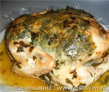 Курица с маслом под кожей