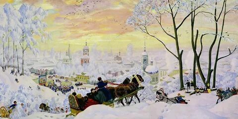 Б м кустодиев масленица