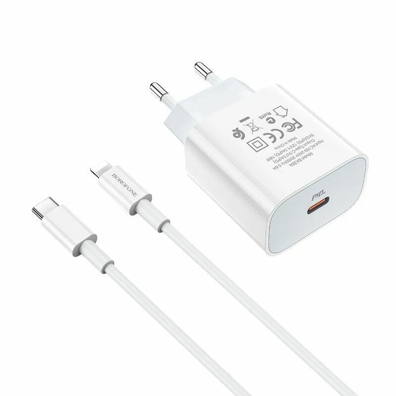 Зарядное устройство с usb type c. Сзу borofone ba38a plus speedy pd20w charger, white. сзу borofone ba38a plus 3a - 1 type-c. сзу borofone ba38a plus. type c сзу зарядка borofone 3.0.