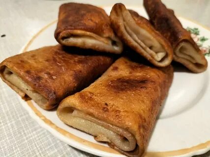 Как я делаю тонкие блинчики с начинкой. Идеальное тесто и блины не рвутся Вкусно