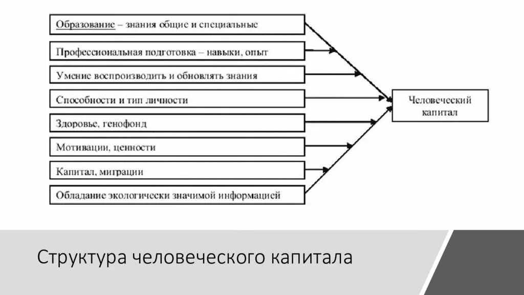 Человеческий капитал в образовании. Схема формирования человеческого капитала. Факторы формирования и развития человеческого капитала. Структура человеческого капитала схема. Составляющие человеческого капитала.