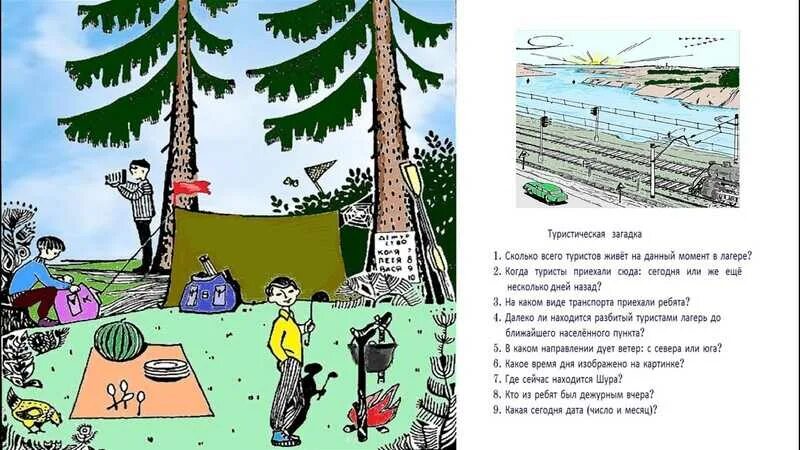 Задача туристы ответ. Загадка ссср про туристов. головоломка про туристов 9 вопросов. советская задача на логику про туристов. головоломка из ссср про туристов.