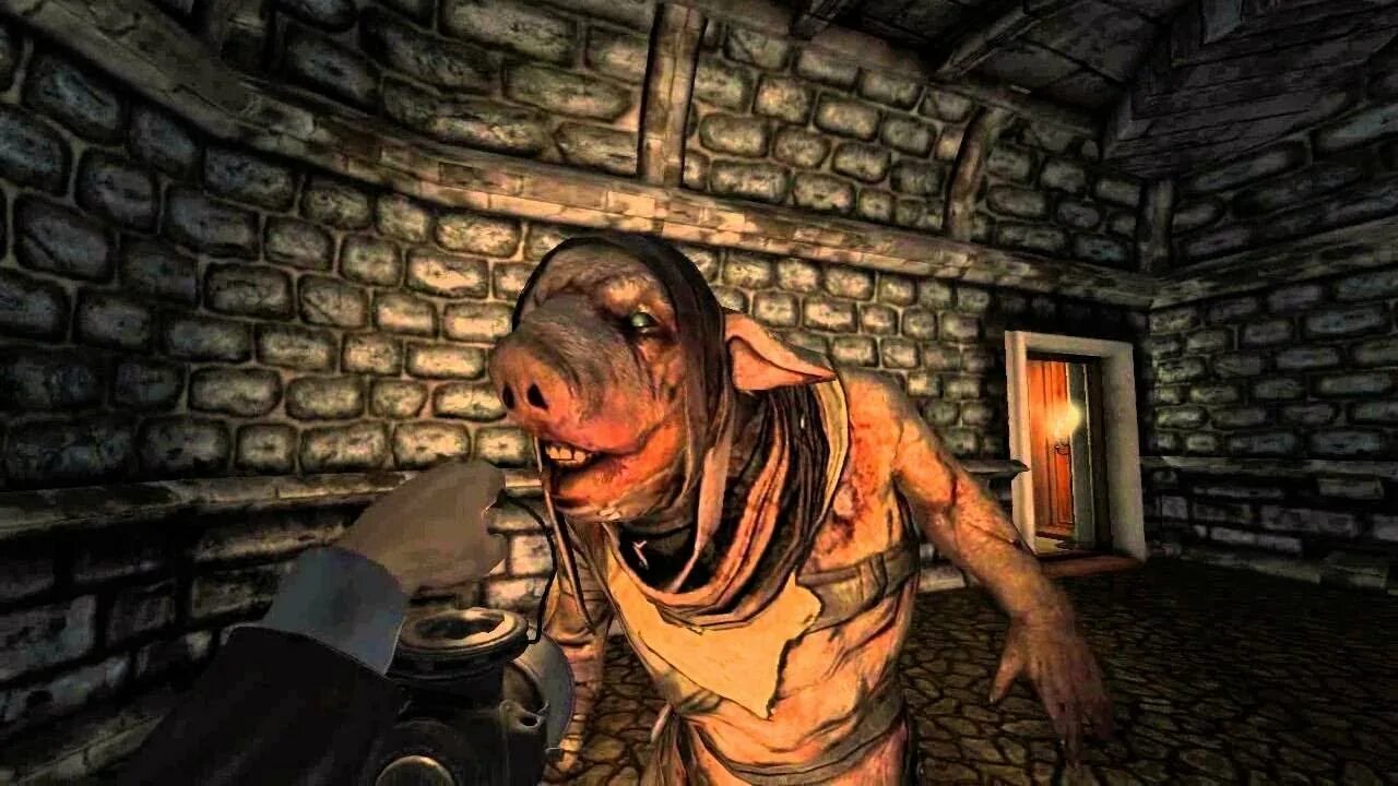 Amnesia a Machine for Pigs. Horror games играть