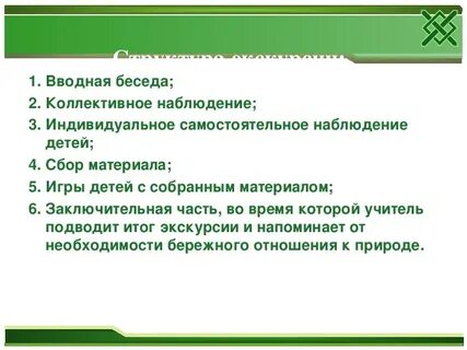 Самостоятельное наблюдение