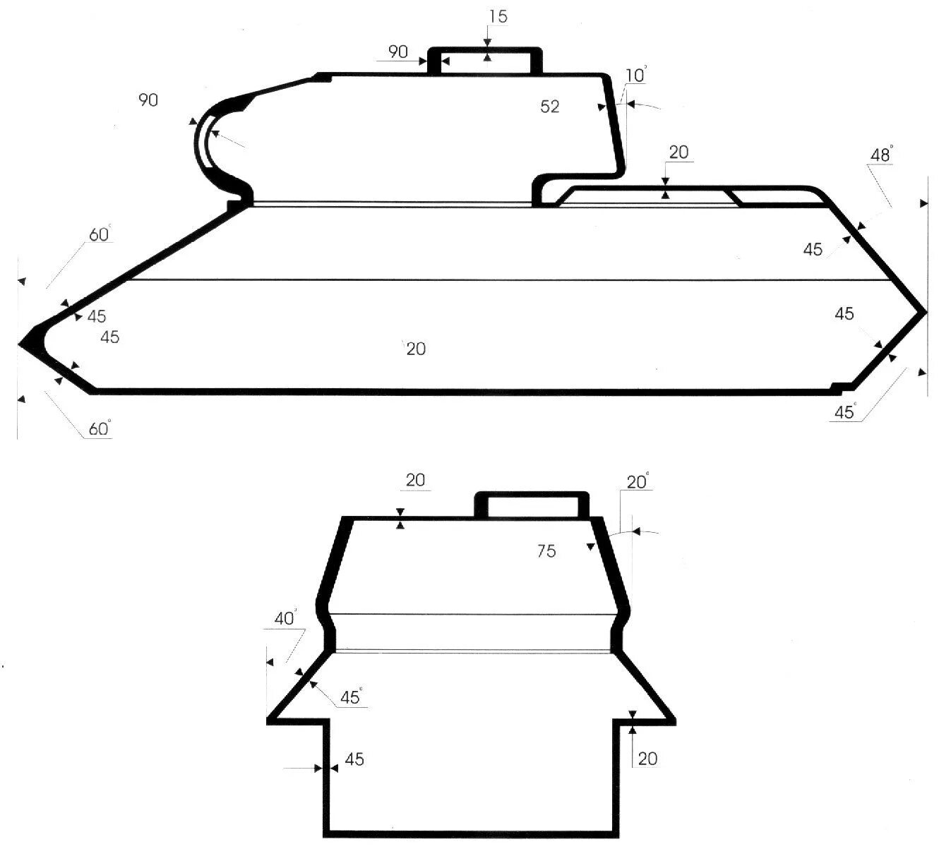 Шаблоны легких танков. Схема бронирования танка т-34-85. Т-34 броня схема. Схема танка т34 корпус. Танк т-34 чертеж.