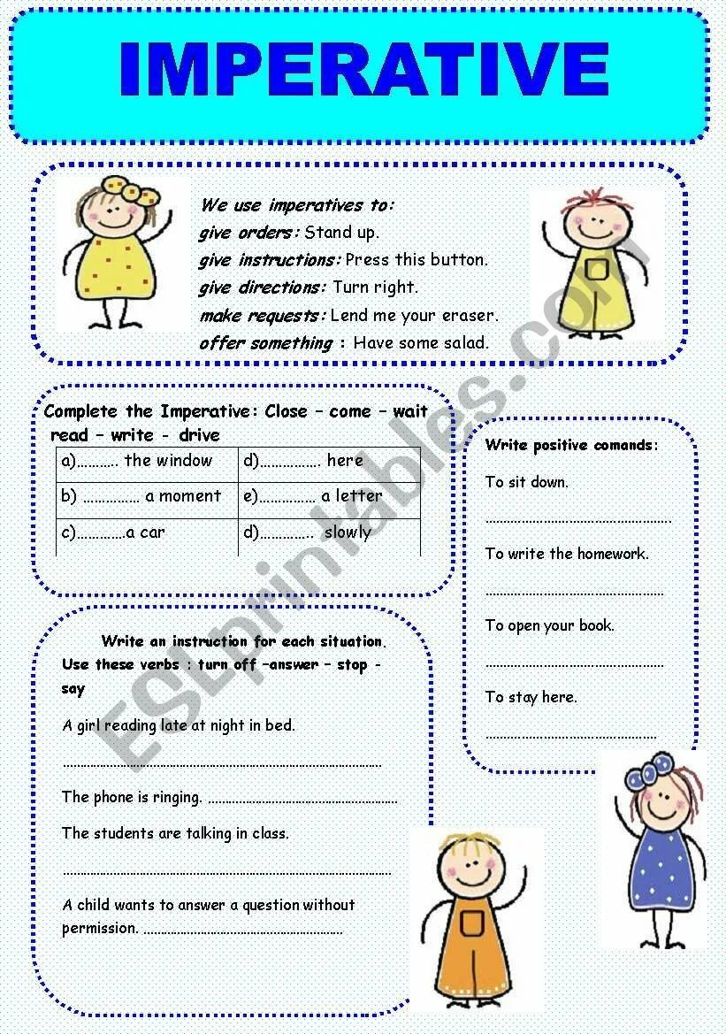 Imperative exercises. Повелительное наклонение в английском языке worksheets. imperative упражнения. imperative в английском. повелительное наклонение в английском языке упражнения.