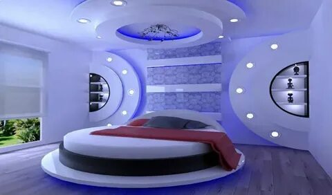 Гипсокартон фигура спальни
