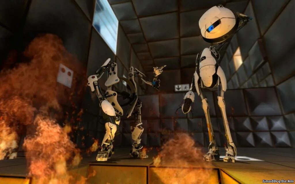 Garry s portal. Garry&#039;s mod portal 2. портал 2 арт роботы. garry&#039;s mod mods portal. portal сервер гмод.