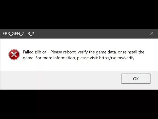 Zlib ошибка gta. Err_failed. zlib gta 5.