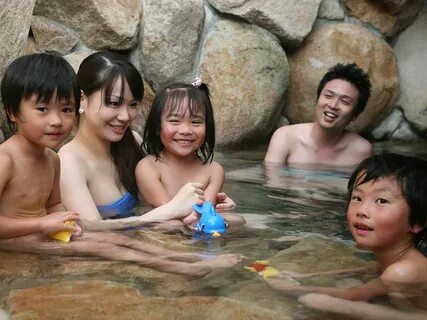 Japanese family nudists
