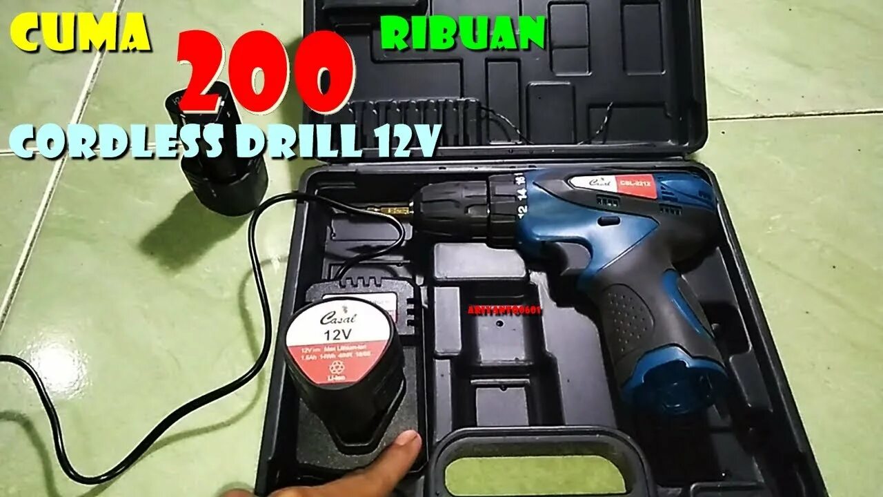 Cordless drill 12v. Energy dril PG 3d.