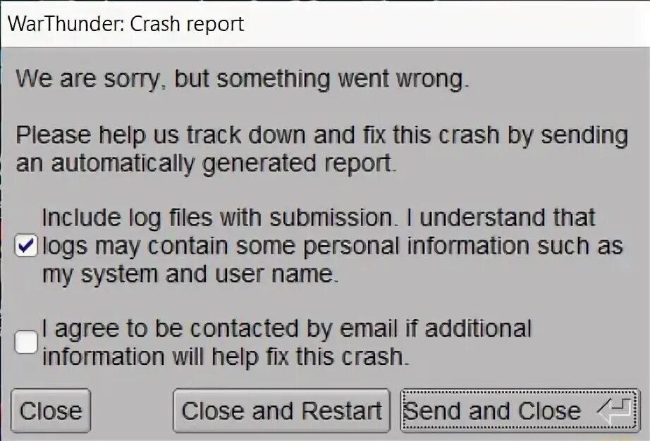 Ошибка запуска вар Тандер. Вар Тандер краш репорт. Crash report c