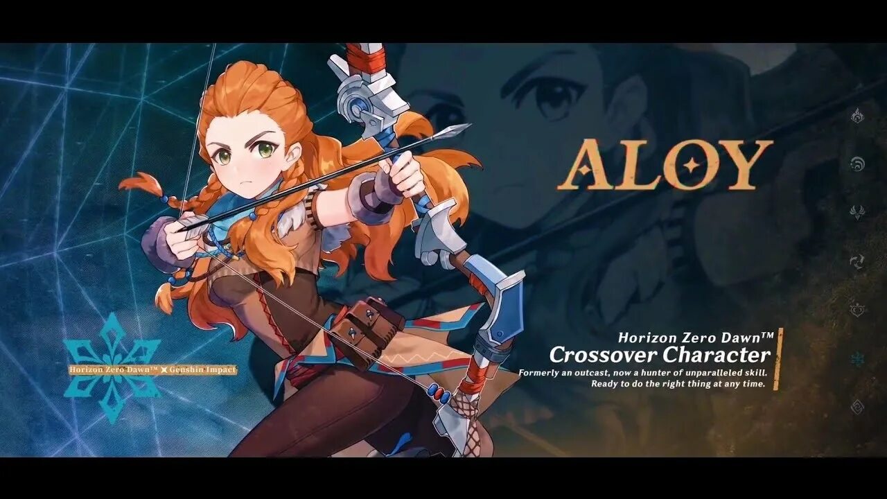 Элой геншин почему убрали. Aloy геншин. хорайзон элой геншин. геншин импакт персонажи элой. персонаж из геншин импакт элой.