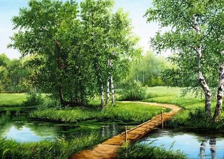 Картины по номерам река